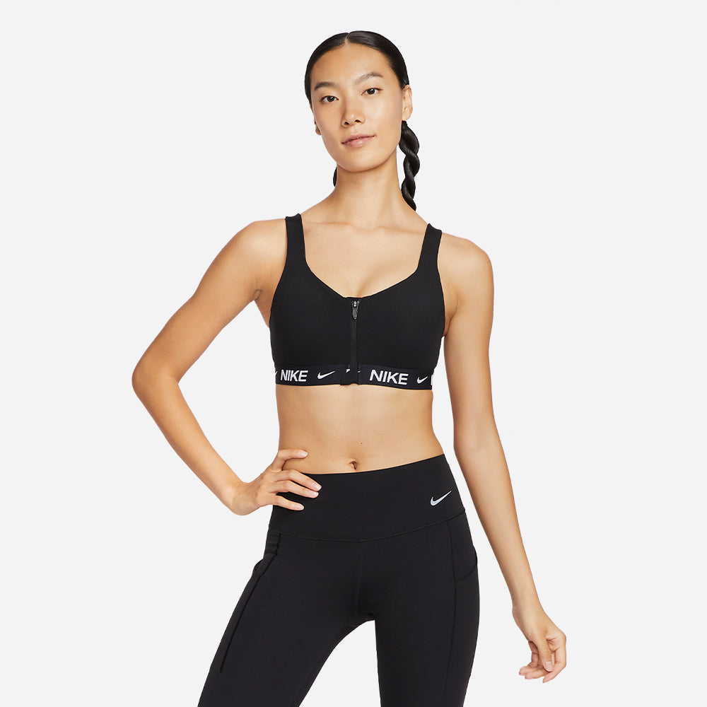 Áo Bra Thể Thao Nữ Nike Indy High-Support Zip - Đen - Supersports Vietnam