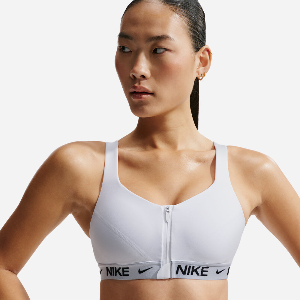 Áo Bra Thể Thao Nữ Nike Indy High-Support Padded Front-Zip - Trắng - Supersports Vietnam