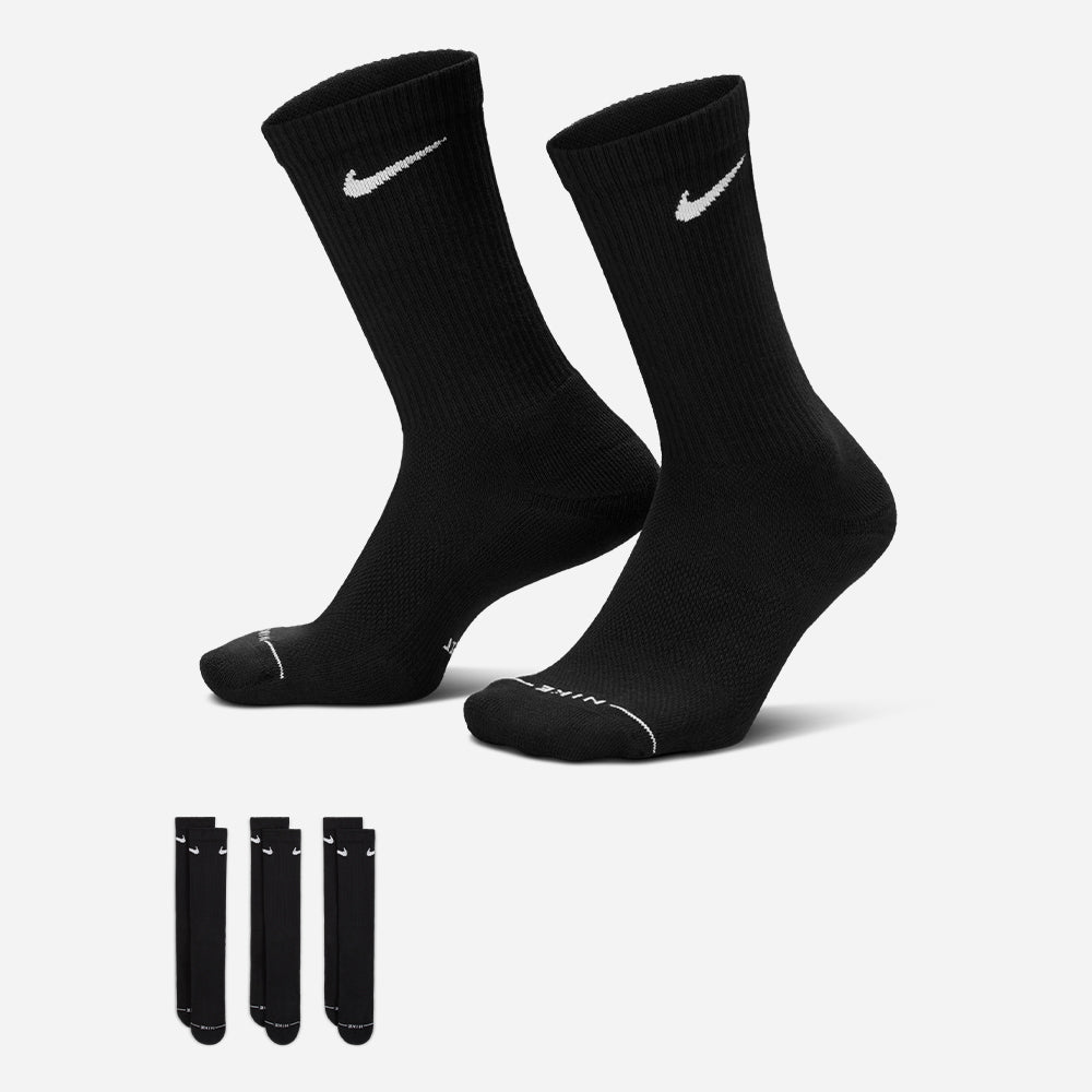 Vớ Thể Thao Nike Everyday Elevated - 3 Pairs - Đen - Supersports Vietnam
