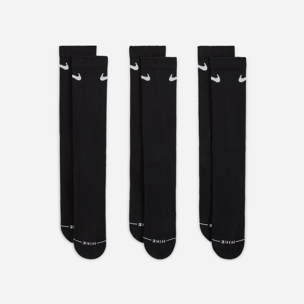 Vớ Thể Thao Nike Everyday Elevated - 3 Pairs - Đen - Supersports Vietnam
