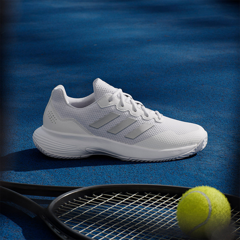Giày Tennis Nữ Adidas Gamecourt 2.0 - Trắng - Supersports Vietnam