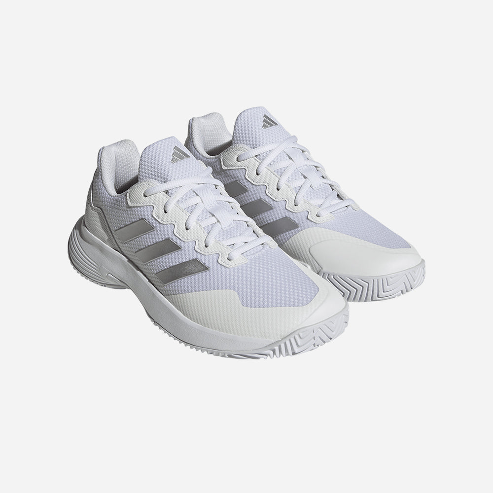 Giày Tennis Nữ Adidas Gamecourt 2.0 - Trắng - Supersports Vietnam