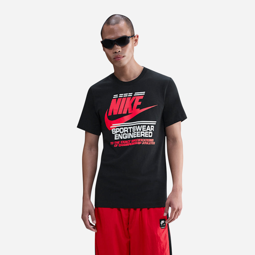 Áo Thun Nam Nike Sportswear 6Mo Futura - Đen - Supersports Vietnam