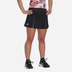 Women's Adidas Club Pleated Skirtskort - Black