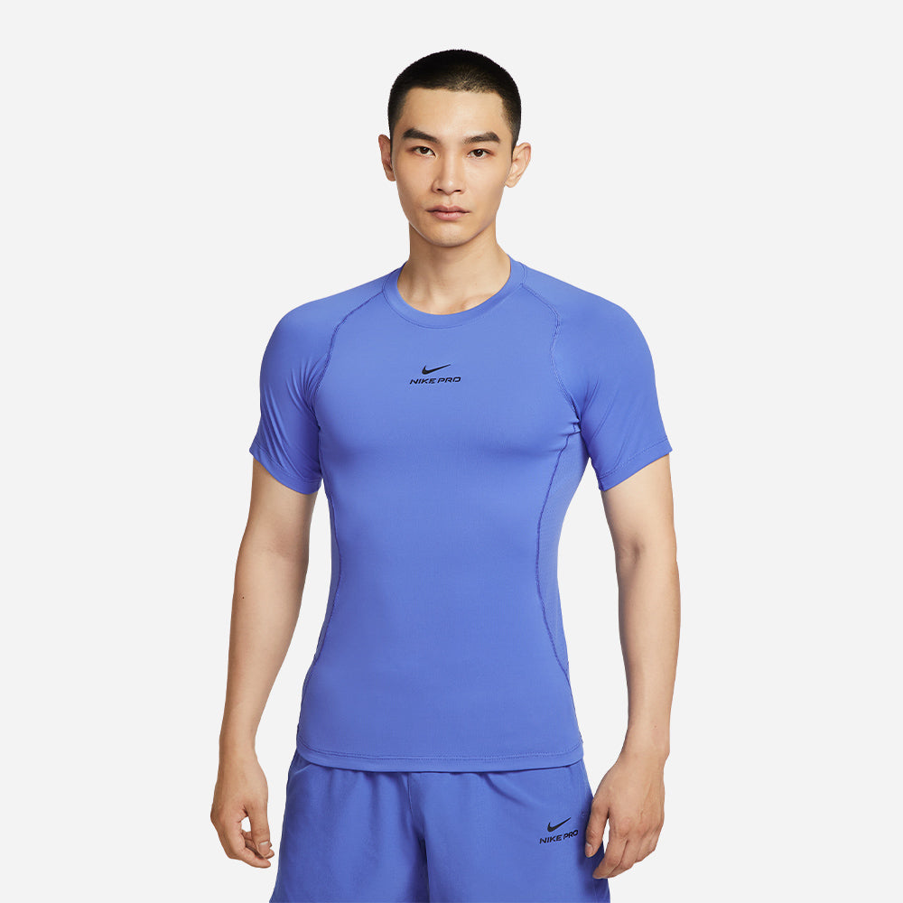 Áo Thun Nam Nike Pro Training Dri-Fit Short-Sleeve - Xanh Dương - Supersports Vietnam