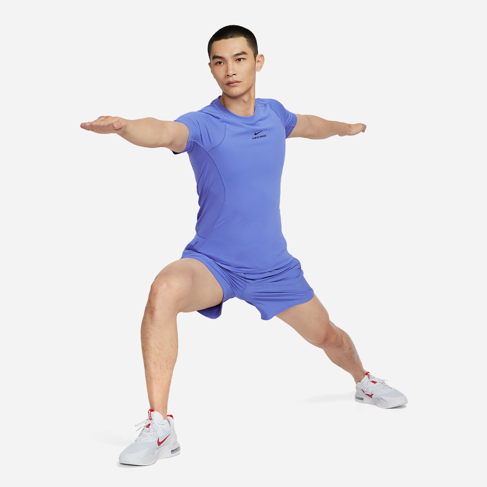 Áo Thun Nam Nike Pro Training Dri-Fit Short-Sleeve - Xanh Dương - Supersports Vietnam