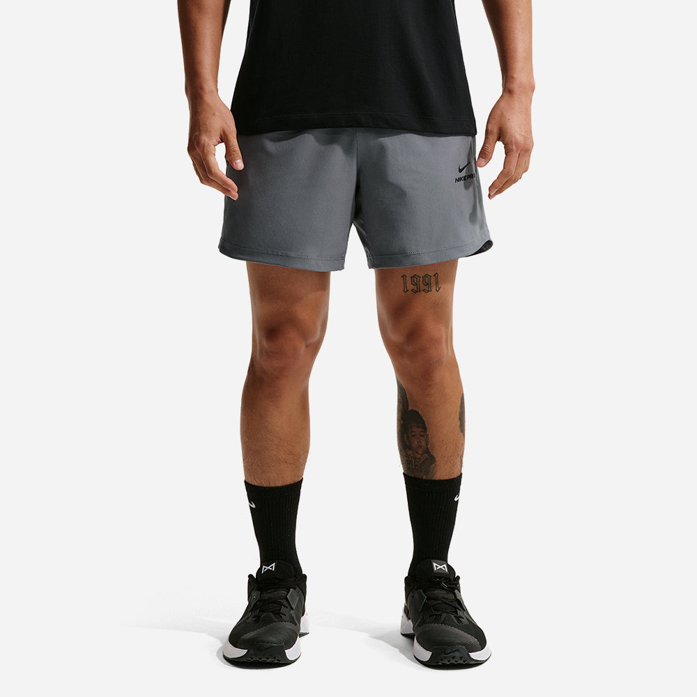 Quần Ngắn Thể Thao Nam Nike Pro Training Dri-Fit 6 Inch - Xám - Supersports Vietnam