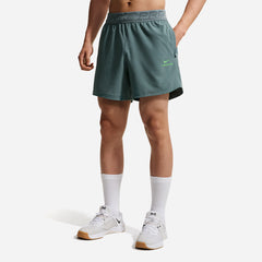 Quần Ngắn Thể Thao Nam Nike Pro Training Dri-Fit 6 Inch - Xanh Lá - Supersports Vietnam