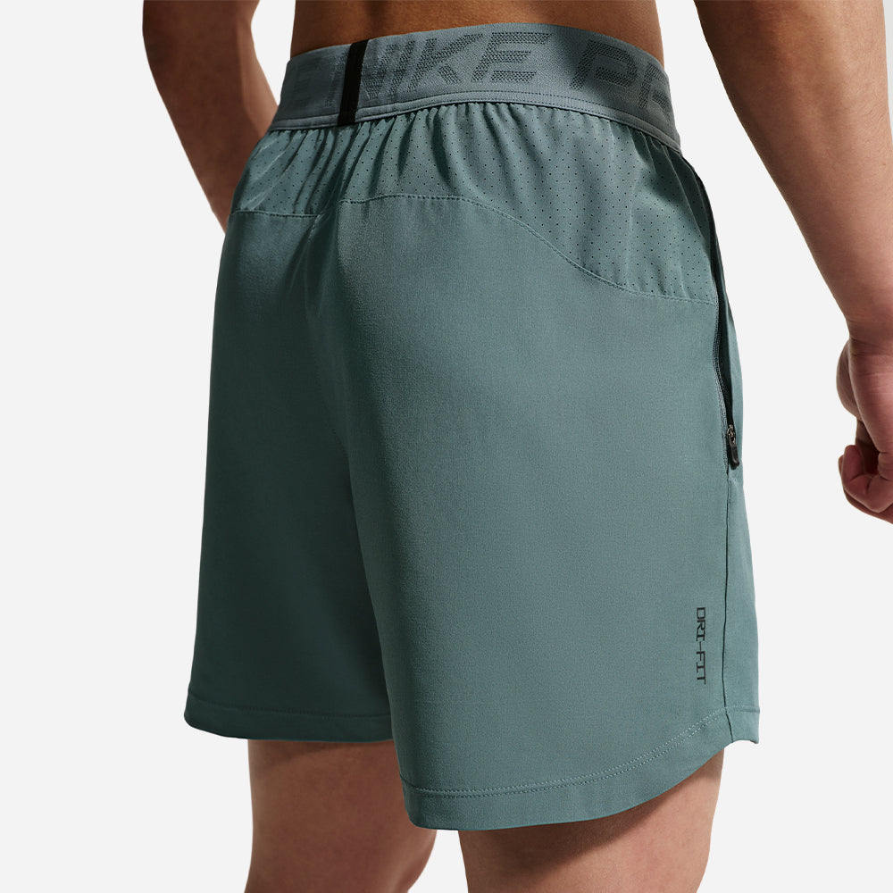 Quần Ngắn Thể Thao Nam Nike Pro Training Dri-Fit 6 Inch - Xanh Lá - Supersports Vietnam