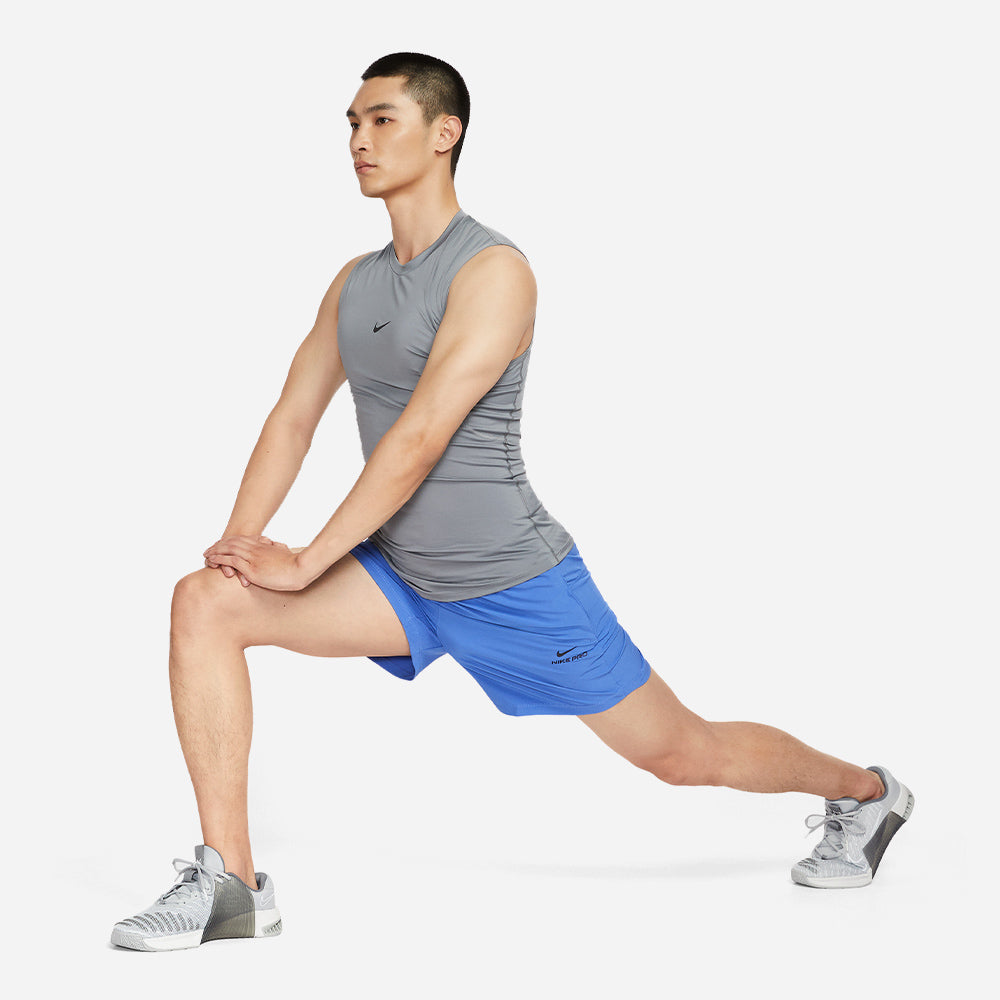 Quần Ngắn Thể Thao Nam Nike Pro Training Dri-Fit 6 Inch - Xanh Dương - Supersports Vietnam
