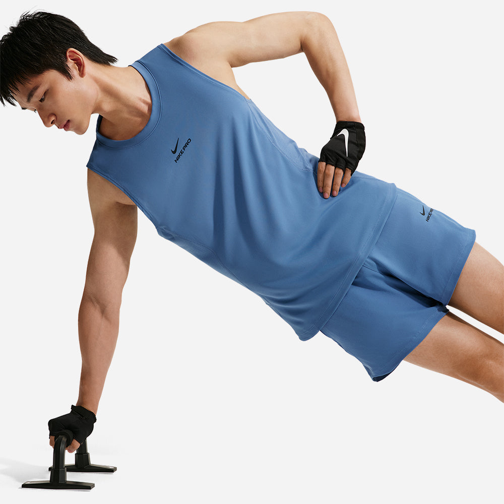Quần Ngắn Thể Thao Nam Nike Pro Dri-Fit - Xanh Dương - Supersports Vietnam