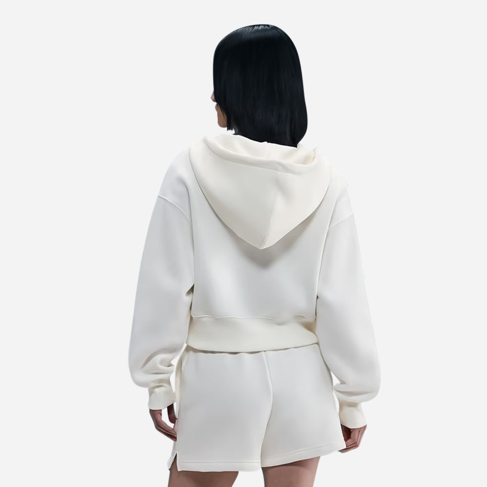 Áo Khoác Nữ Nike Sportswear Phoenix Full-Zip Fleece Hooded - Be - Supersports Vietnam