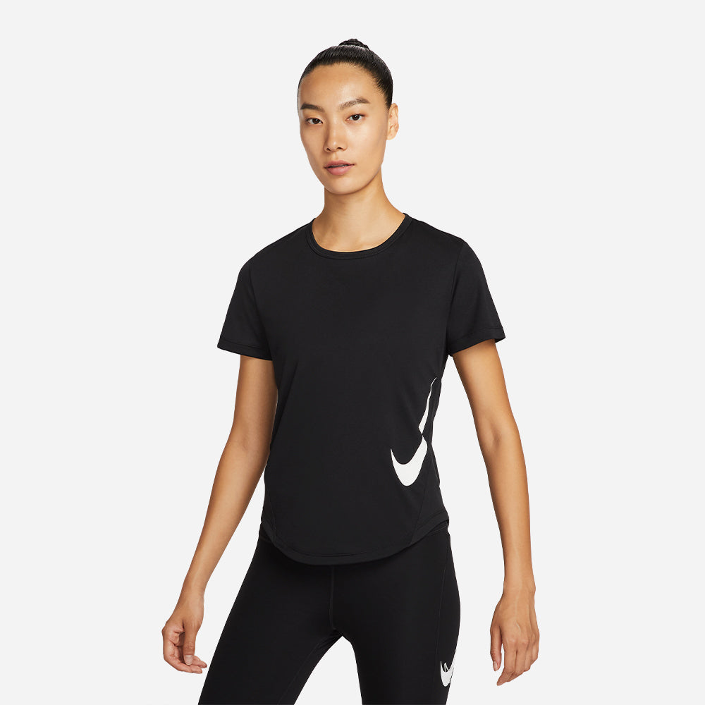 Áo Thun Nữ Nike Tempo Swoosh Hbr Dri-Fit Short-Sleeve - Đen - Supersports Vietnam