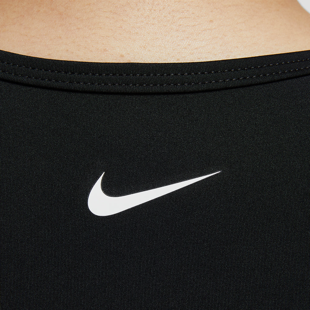 Áo Crop-Top Nữ Nike Pro Dri-Fit Short-Sleeve Graphic - Đen - Supersports Vietnam