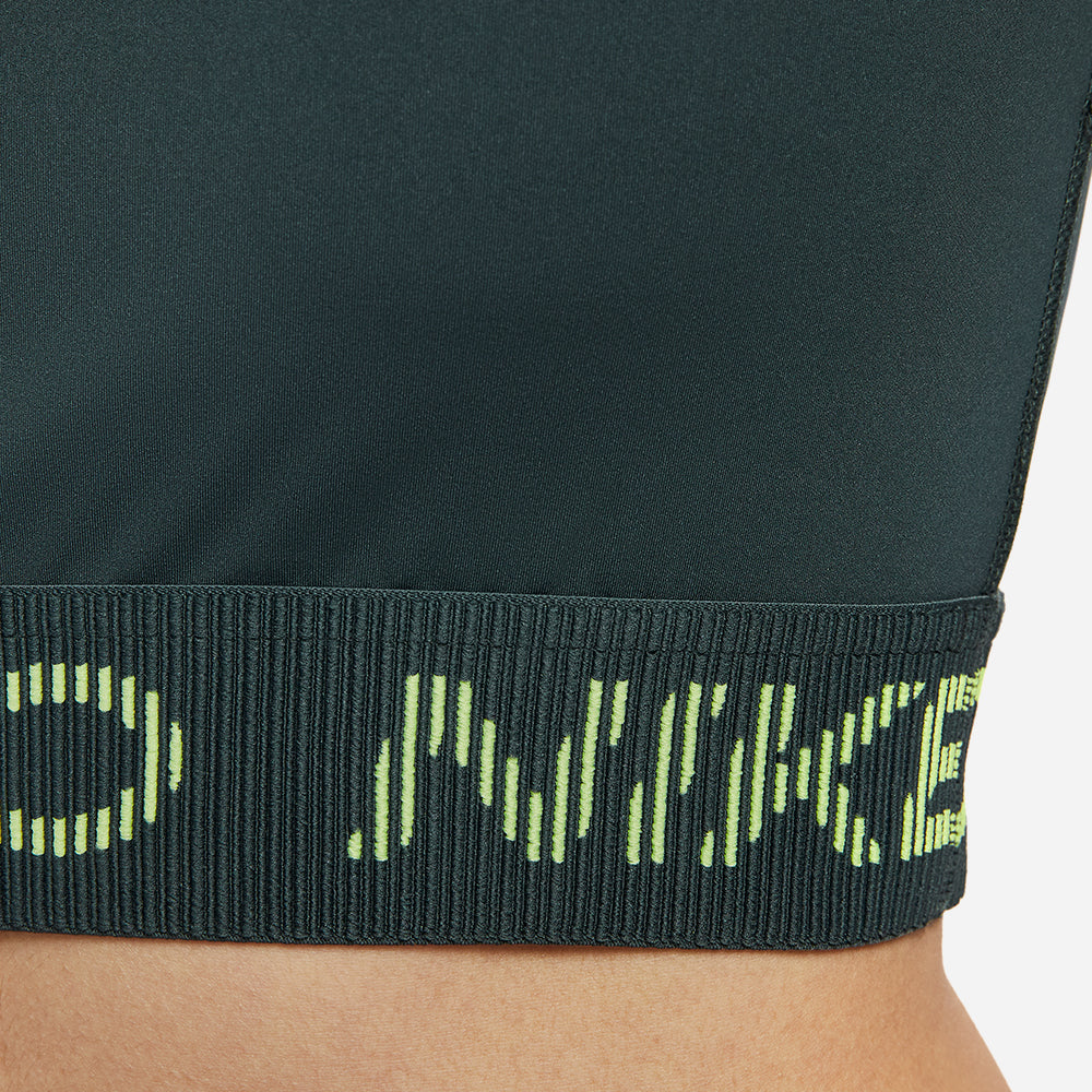 Áo Crop-Top Nữ Nike Pro Dri-Fit Short-Sleeve Graphic - Xanh Lá - Supersports Vietnam