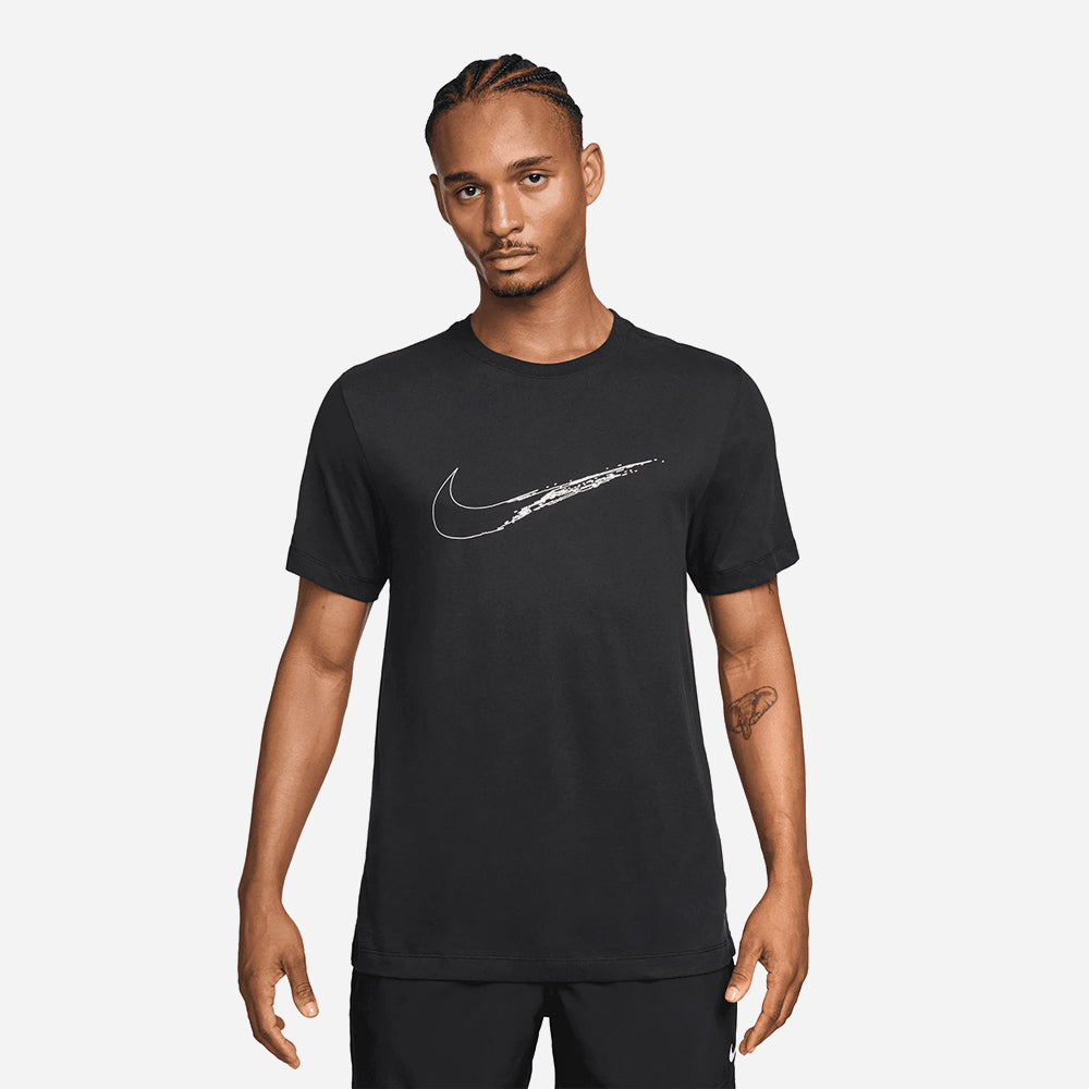 Áo Thun Nam Nike Dri-Fit Hbr - Đen - Supersports Vietnam