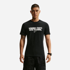 Áo Thun Nam Nike Dri-Fit Winning - Đen - Supersports Vietnam