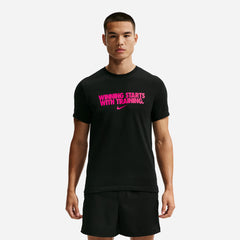 Áo Thun Nam Nike Dri-Fit Winning - Đen - Supersports Vietnam