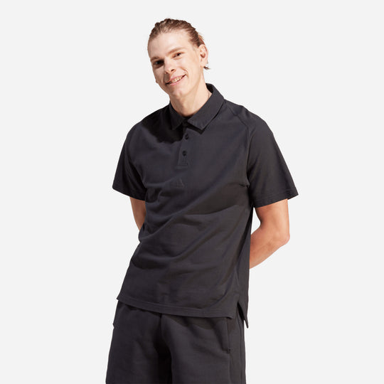 Men's Adidas Premium Z.N.E. Polo Shirt - Black