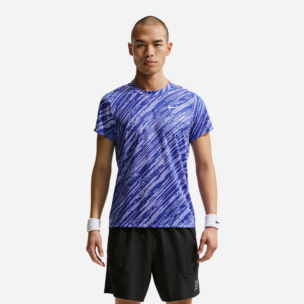 Áo Thun Nam Nike Court Victory Dri-Fit Print - Xanh Dương - Supersports Vietnam
