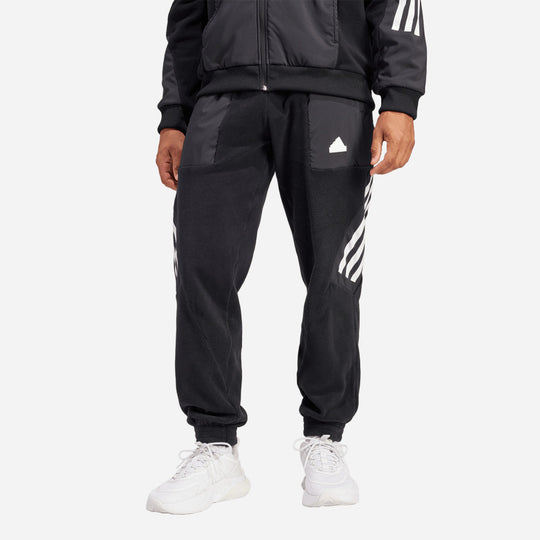Men's Adidas Future Icons 3-Stripes Joggers - Black