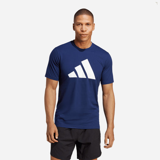 Men's Adidas Train Essentials Feelready Logo T-Shirt - Blue