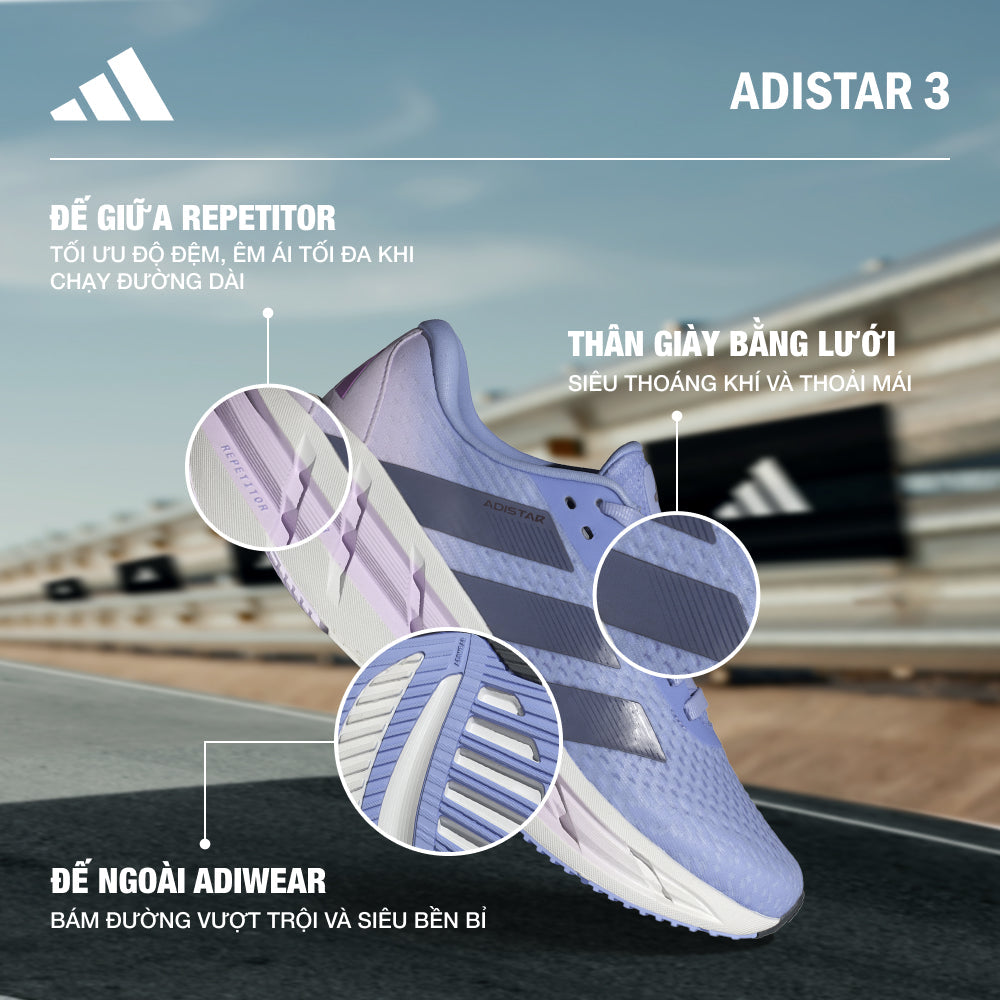 Giày Chạy Bộ Nữ Adidas Adistar 3 - Xanh Dương - Supersports Vietnam