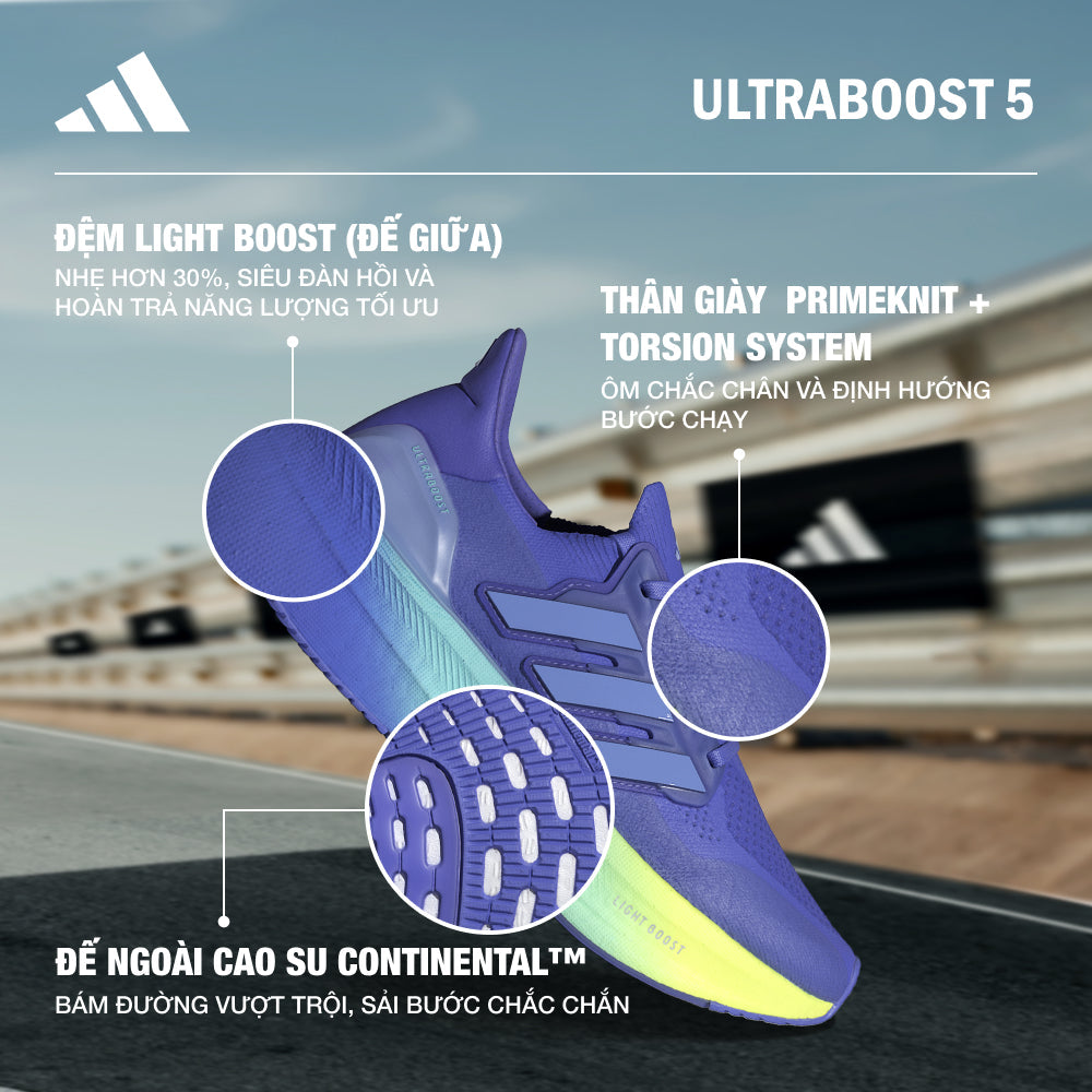 Giày Chạy Bộ Nữ Adidas Ultraboost 5 - Xanh Dương - Supersports Vietnam