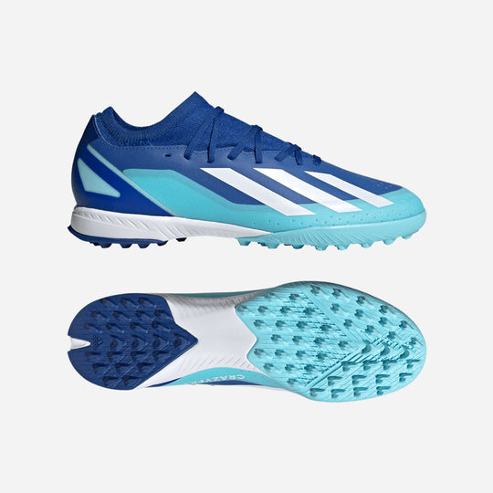 Unisex Adidas Turf X Crazyfast.3 Football Boots - Blue
