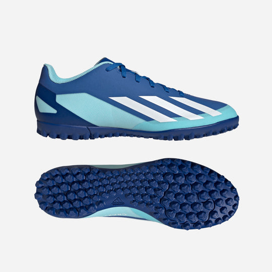 Unisex Adidas Turf X Crazyfast.4 Football Boots - Blue