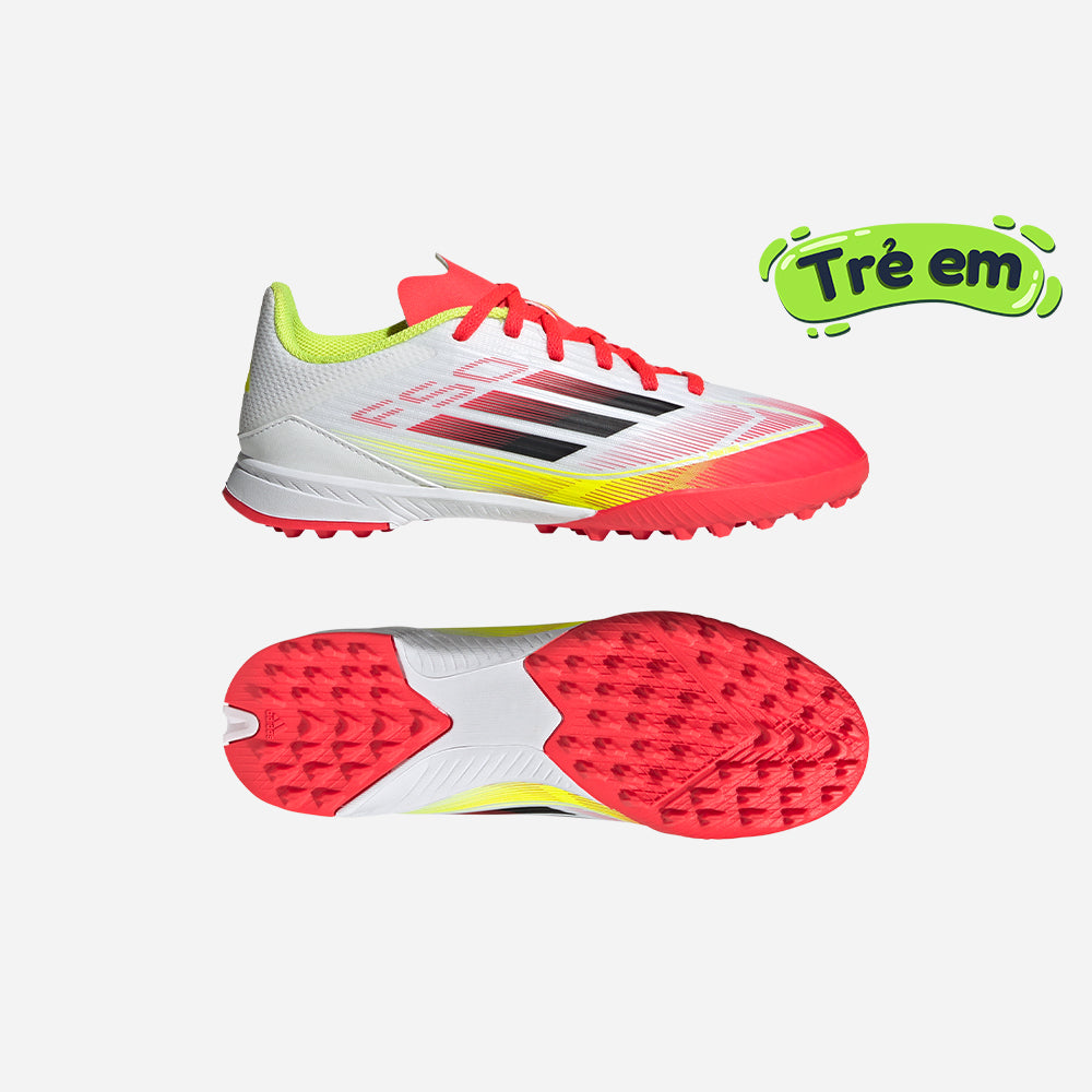 Giày Đá Bóng Dành Cho Sân Cỏ Nhân Tạo Trẻ Em Adidas F50 League Tf - Trắng - Supersports Vietnam
