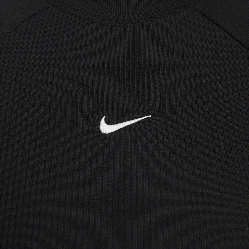 Áo Thun Nữ Nike Chill Knit Rib Short-Sleeve - Đen - Supersports Vietnam