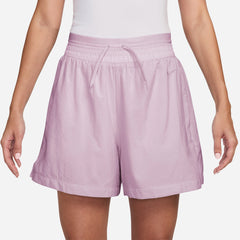 Quần Ngắn Thời Trang Nữ Nike Sportswear Double Waistband - Hồng - Supersports Vietnam
