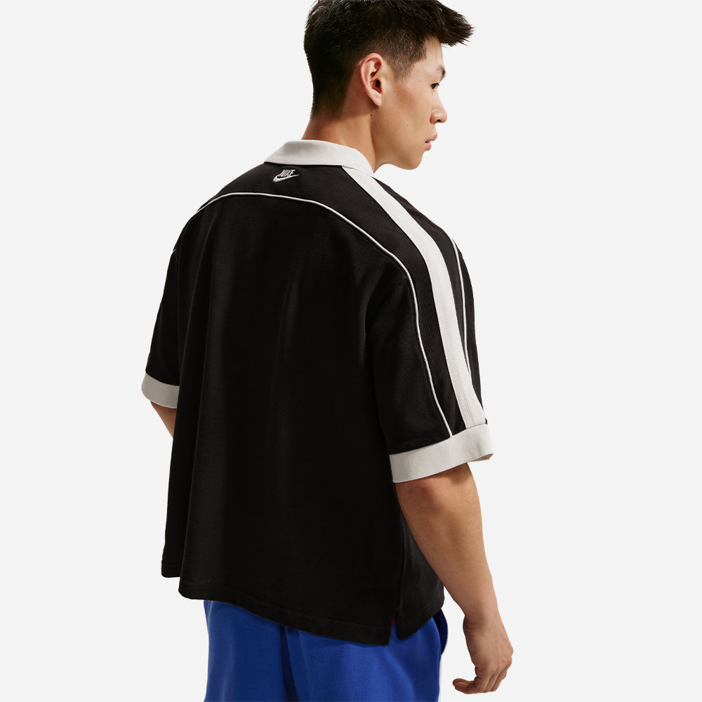 Áo Polo Nam Nike Sportswear Club Oversized Short-Sleeve - Đen - Supersports Vietnam