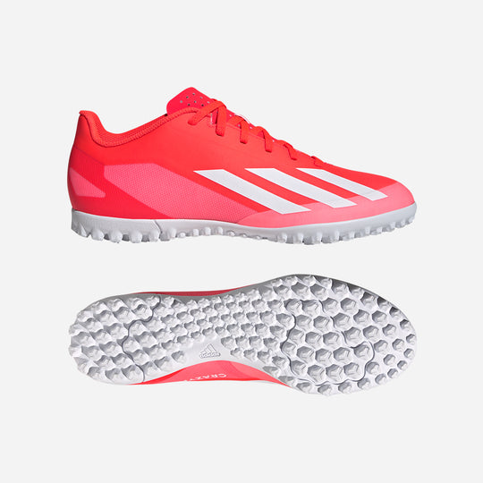 Unisex Adidas X Crazyfast Club Turf Football Boots - Red