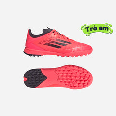 Kids' Adidas F50 League Turf Football Boots - Red