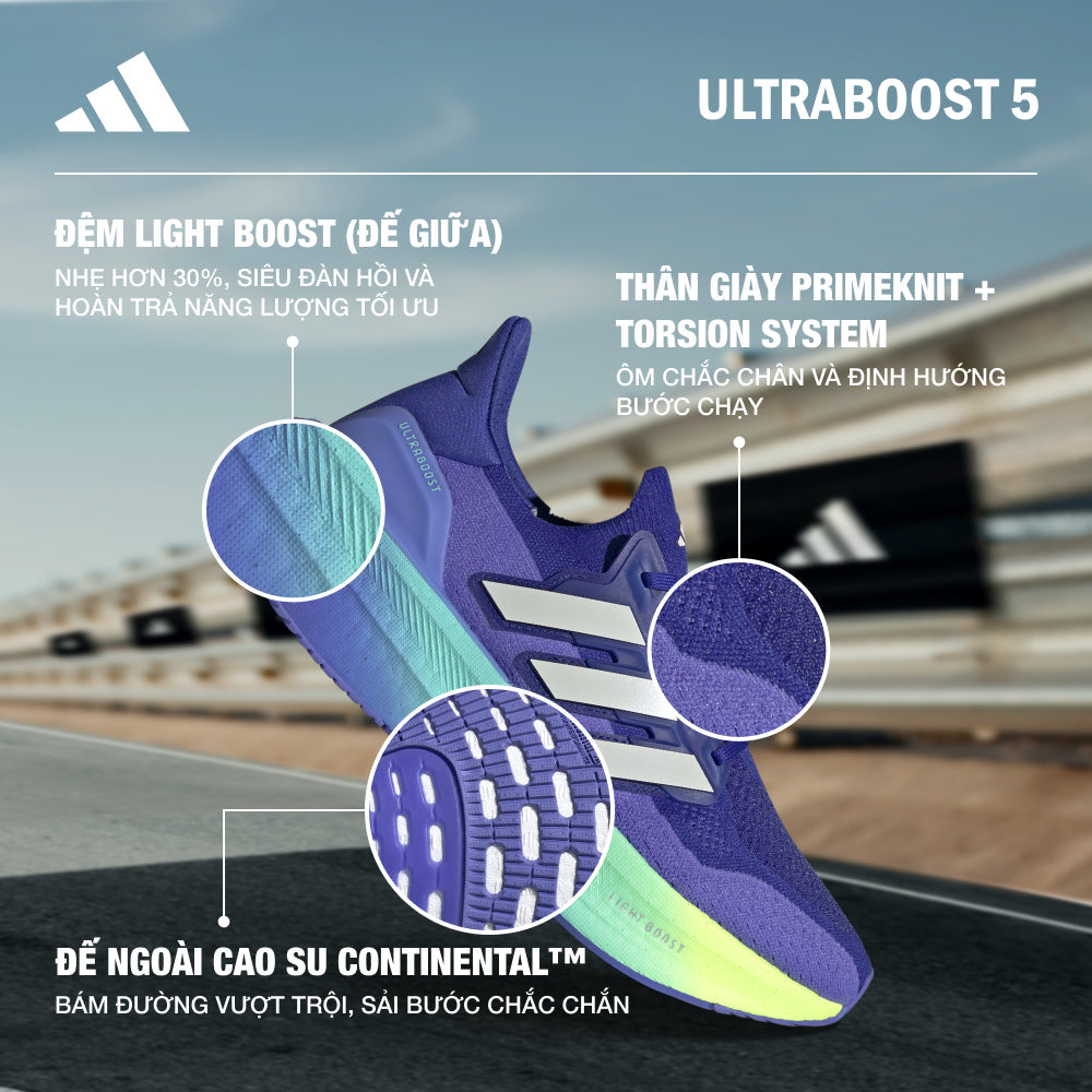 Giày Chạy Bộ Nam Adidas Ultraboost 5 - Xanh Dương - Supersports Vietnam