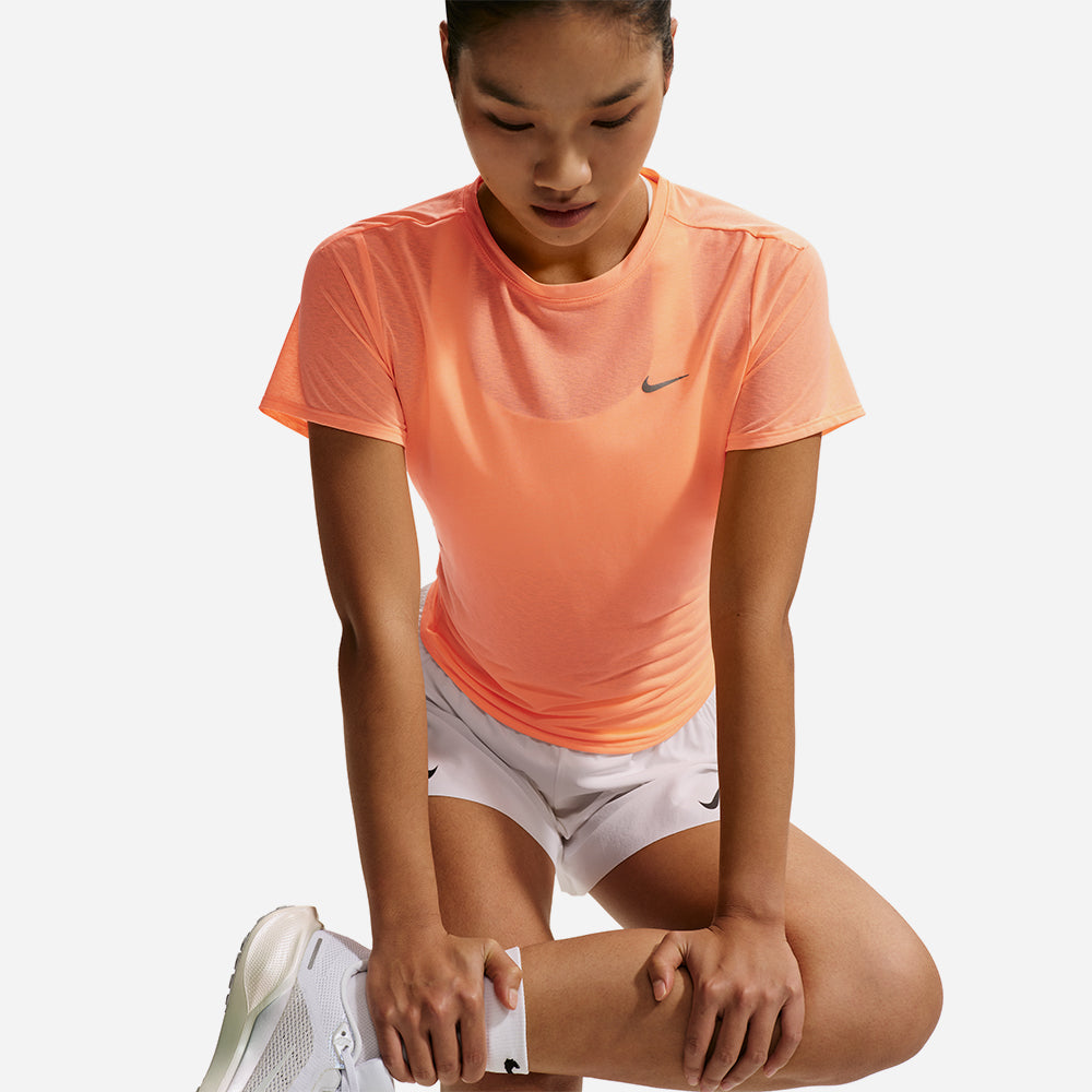 Áo Thun Nữ Nike Swift Breathe Dri-Fit Short-Sleeve Running - Cam San Hô - Supersports Vietnam