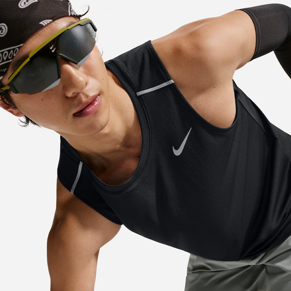 Áo Ba Lỗ Nam Nike Dri-Fit Miler - Đen - Supersports Vietnam