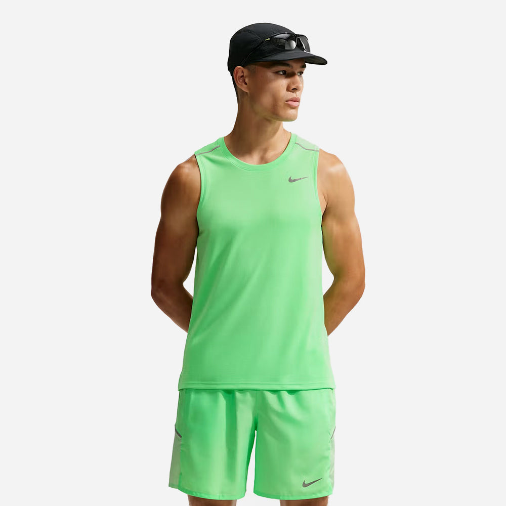 Áo Ba Lỗ Nam Nike Dri-Fit Miler - Xanh Lá - Supersports Vietnam
