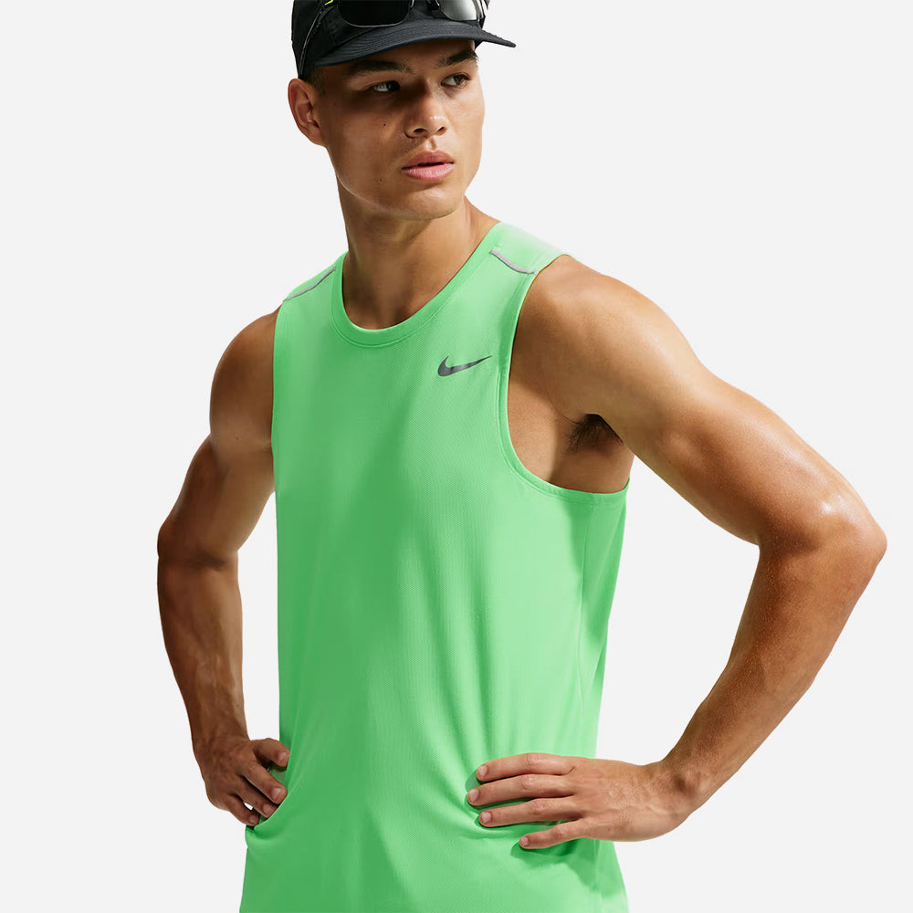 Áo Ba Lỗ Nam Nike Dri-Fit Miler - Xanh Lá - Supersports Vietnam