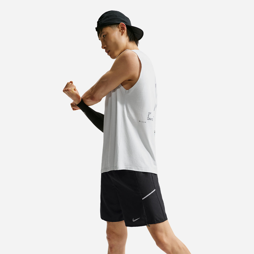 Quần Ngắn Thể Thao Nam Nike Miler Dri-Fit 2-In-1 7 Inch - Đen - Supersports Vietnam