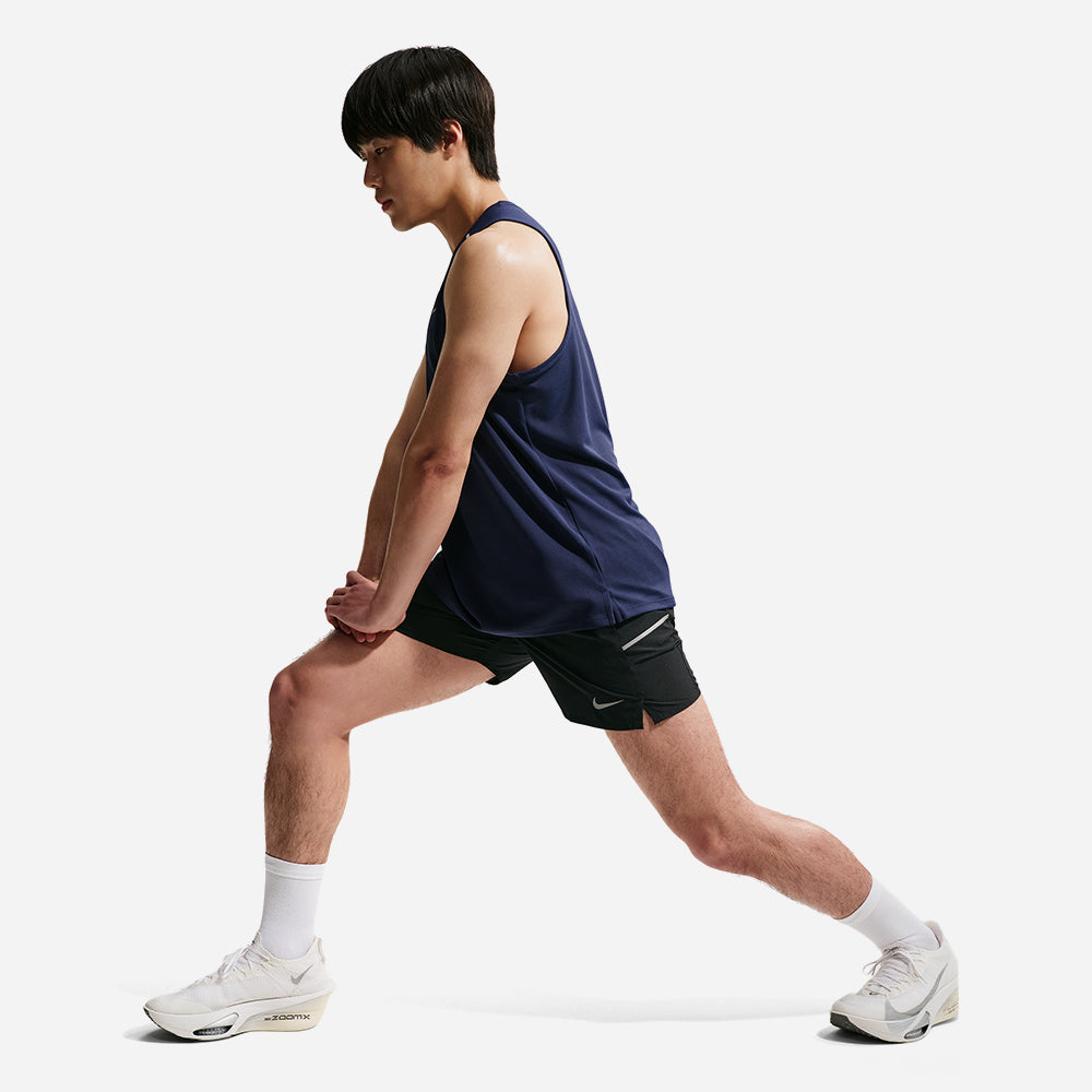 Quần Ngắn Thể Thao Nam Nike Dri-Fit Miler 5 Inch Brief-Lined Running - Đen - Supersports Vietnam