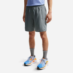 Quần Ngắn Thể Thao Nam Nike Dri-Fit Miler 7 Inch Briefs-Lined - Xám - Supersports Vietnam