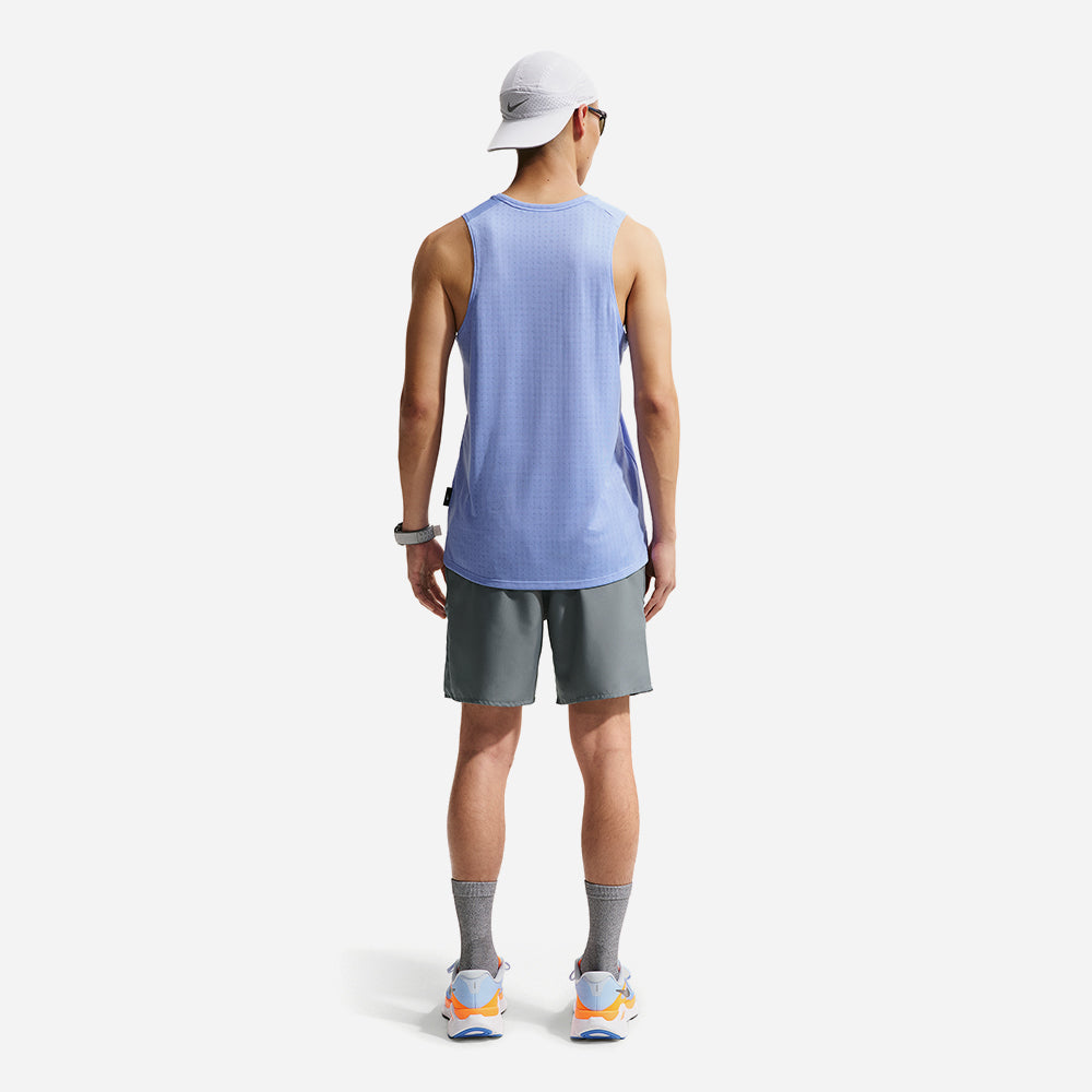 Quần Ngắn Thể Thao Nam Nike Dri-Fit Miler 7 Inch Briefs-Lined - Xám - Supersports Vietnam