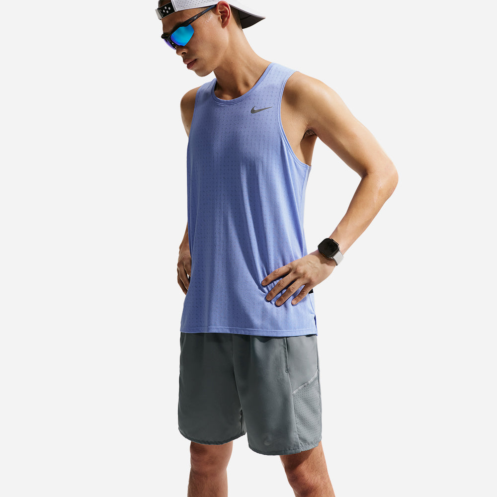 Quần Ngắn Thể Thao Nam Nike Dri-Fit Miler 7 Inch Briefs-Lined - Xám - Supersports Vietnam