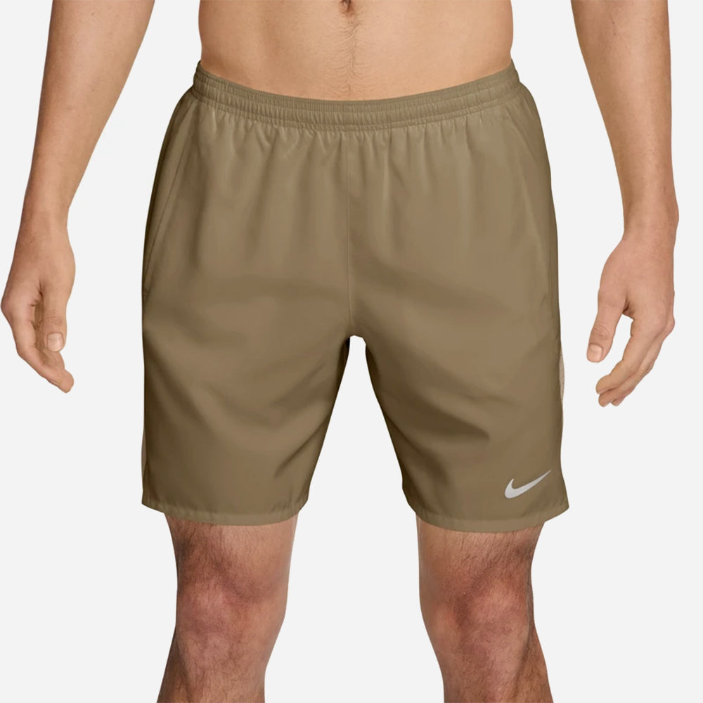 Quần Ngắn Thể Thao Nam Nike Dri-Fit Miler 7 Inch Briefs-Lined - Nâu - Supersports Vietnam