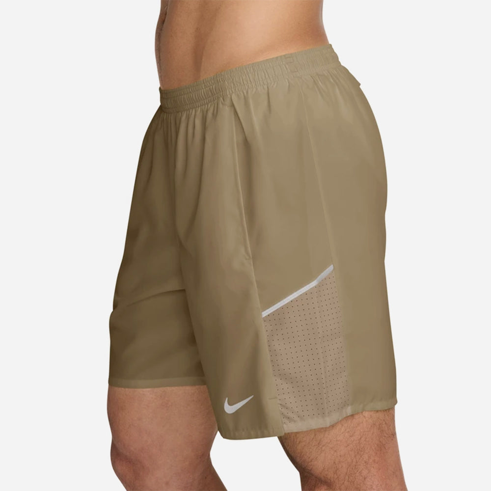Quần Ngắn Thể Thao Nam Nike Dri-Fit Miler 7 Inch Briefs-Lined - Nâu - Supersports Vietnam