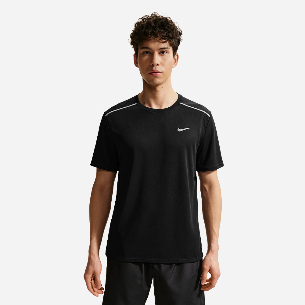 Áo Thun Nam Nike Miler Dri-Fit Uv-Protection Short-Sleeve Running - Đen - Supersports Vietnam