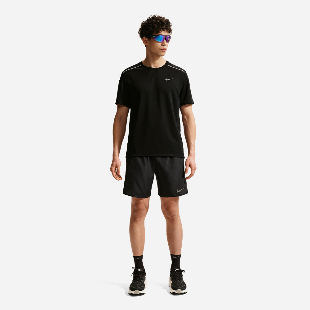 Áo Thun Nam Nike Miler Dri-Fit Uv-Protection Short-Sleeve Running - Đen - Supersports Vietnam